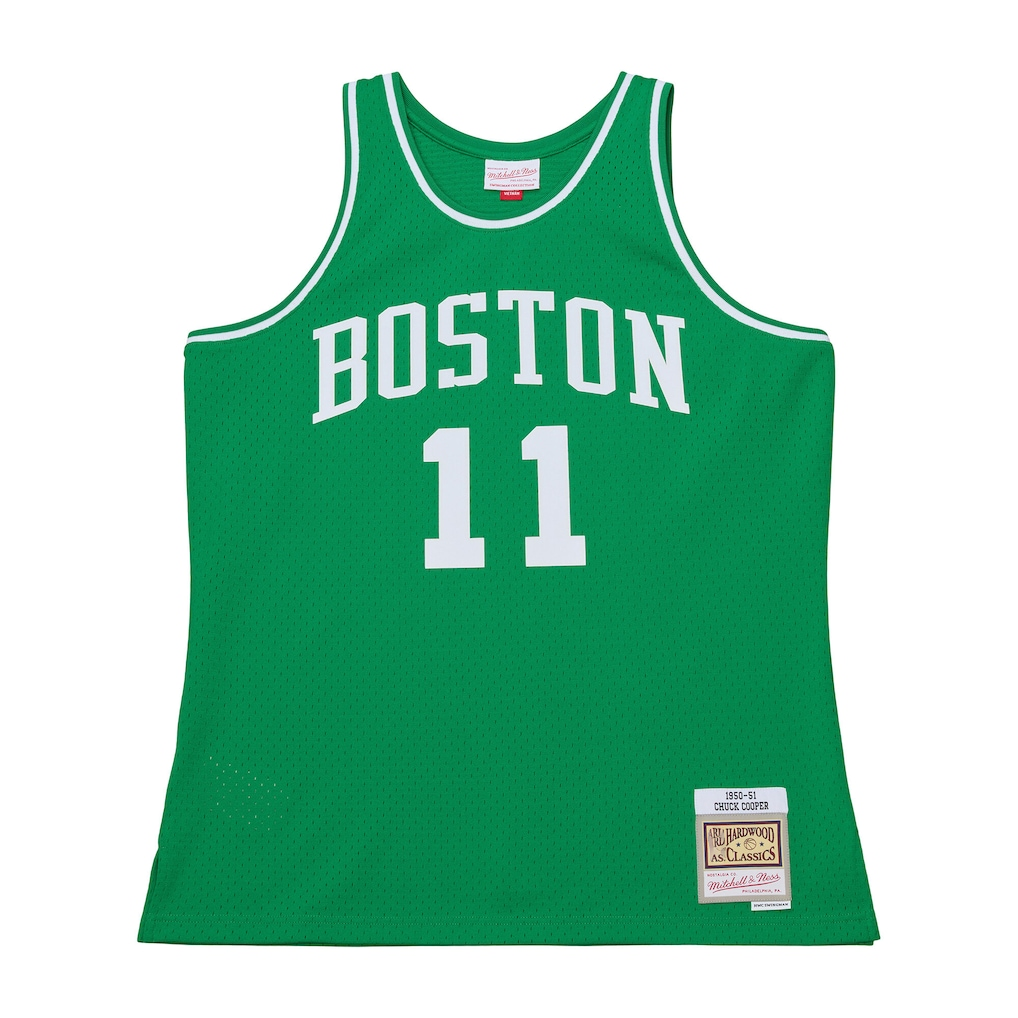 tocy B.Celtics #11 Chuck Cooper Mitchell & Ness Kelly Green 1950-51 Pioneers Swingman Jerseys
