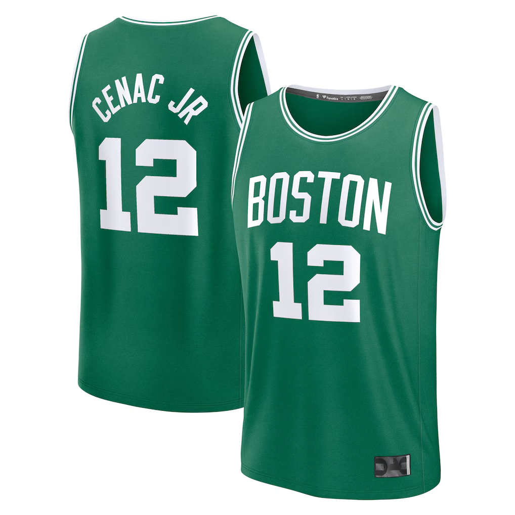 tocy B.Celtics #12 Chris Cenac Jr. Green 2026 Draft First Round Pick Fast Break Jerseys - Icon Edition