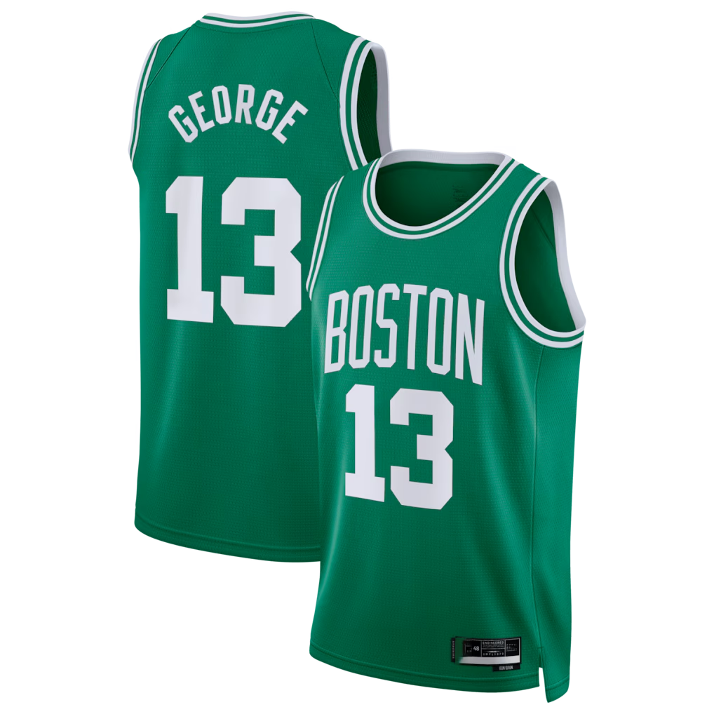 tocy B.Celtics #13 Paul George Kelly Green Swingman Jerseys - Icon Edition