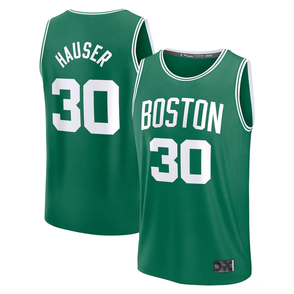 tocy B.Celtics #30 Sam Hauser Kelly Green Fast Break Replica Player Jerseys - Icon Edition