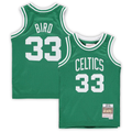 tocy B.Celtics #33 Larry Bird Mitchell & Ness Kelly Green 1985-86 Hardwood Classics Throwback Team Jerseys
