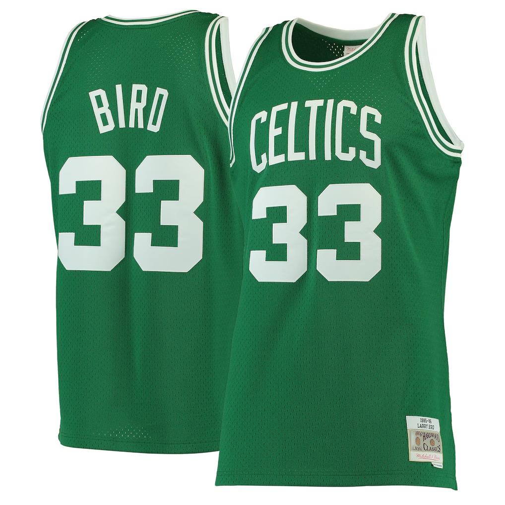 tocy B.Celtics #33 Larry Bird Mitchell & Ness Kelly Green Hardwood Classics Swingman Jerseys