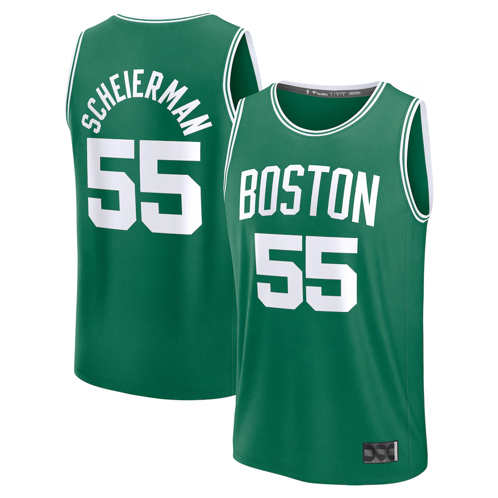 tocy B.Celtics #55 Baylor Scheierman Kelly Green 2024 Draft Fast Break Player Jerseys - Icon Edition