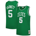 tocy B.Celtics #5 Kevin Garnett Mitchell & Ness Kelly Green 200708 Hardwood Classics Swingman Jerseys