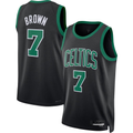 tocy B.Celtics #7 Jaylen Brown Black Swingman Jerseys - Statement Edition