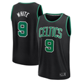 tocy B.Celtics #9 Derrick White  Black Fast Break Replica Player Jerseys - Statement Edition