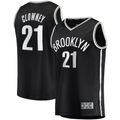 tocy B.Nets #21 Noah Clowney Black Fast Break Replica Jerseys - Icon Edition