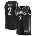 tocy B.Nets #2 Daniel Wolf Black Fast Break Replica Jerseys - Icon Edition