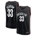 tocy B.Nets #33 Nic Claxton Black 202526 City Edition Fast Break Jerseys