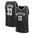 tocy B.Nets #33 Nic Claxton  Black Fast Break Replica Jerseys - Icon Edition