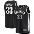 tocy B.Nets #33 Nicolas Claxton  Black Fast Break Replica Jerseys - Icon Edition