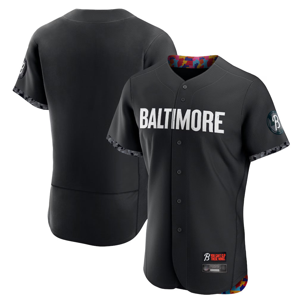 tocy B.Orioles Black City Connect Limited Elite Home Blank Player Stitched Jerseys