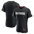 tocy B.Orioles Black City Connect Limited Elite Home Blank Player Stitched Jerseys