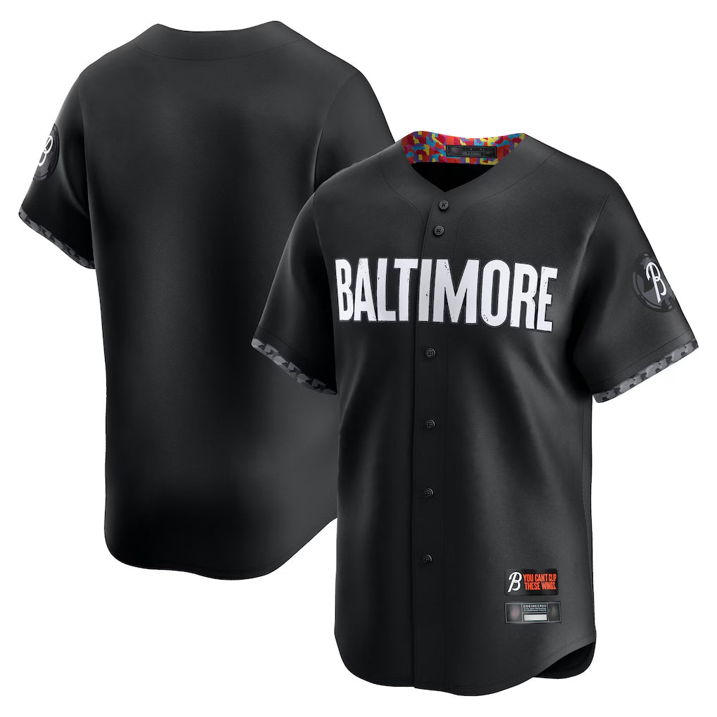 tocy B.Orioles Black City Connect Limited Home Game Blank Player Stitched Jerseys
