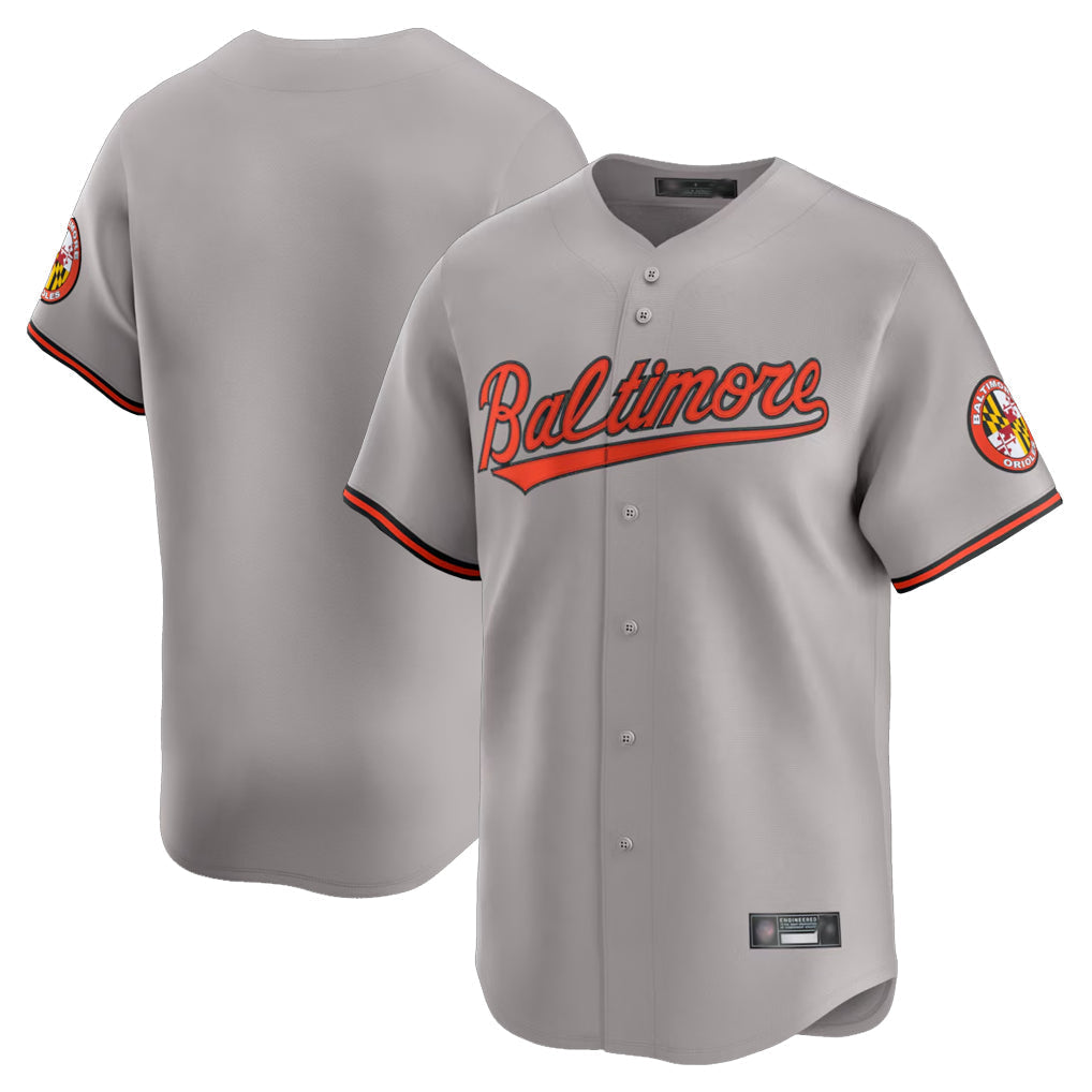 tocy B.Orioles Gray Limited Home Game Blank Player Stitched Jerseys