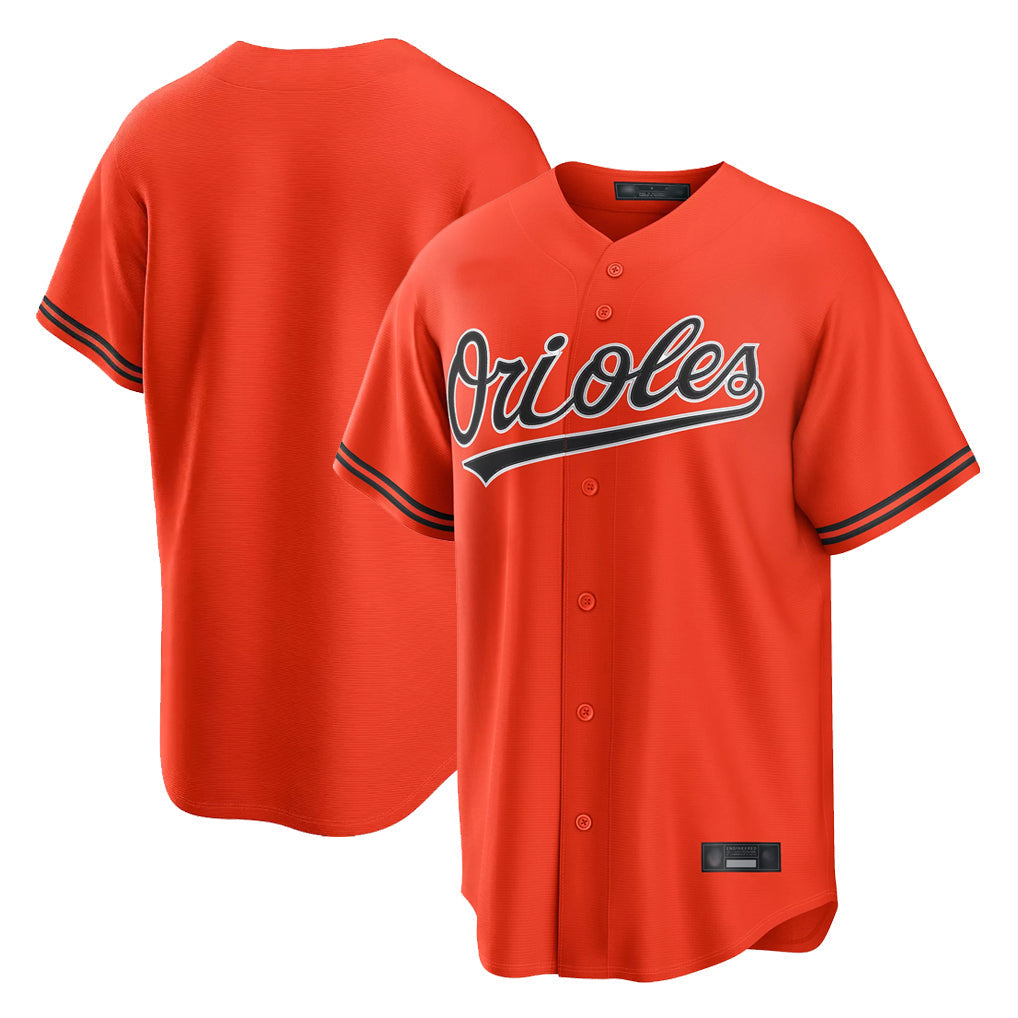 tocy B.Orioles Orange Home Game Blank Player Stitched Jerseys