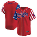 tocy B.Orioles Red Independence Day Vapor Premier Limited Home Game Blank Player Stitched Jerseys
