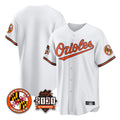 tocy B.Orioles White 30th Anniversary of 2131 Home Game Blank Player Stitched Jerseys