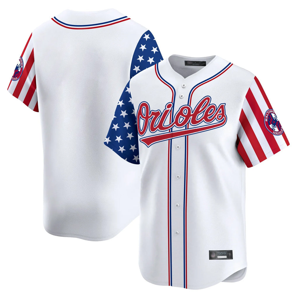 tocy B.Orioles White Independence Day Vapor Premier Home Game Blank Player Stitched Jerseys