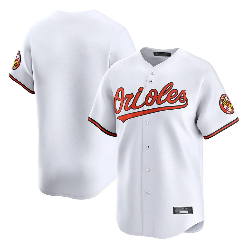 tocy B.Orioles White Limited Home Game Blank Player Stitched Jerseys
