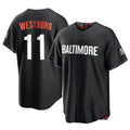 tocy B.Orioles #11 Jordan Westburg Player Black City Connect Home Game Stitched Jerseys