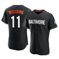 tocy B.Orioles #11 Jordan Westburg Player Black City Connect Limited Elite Home Game Stitched Jerseys