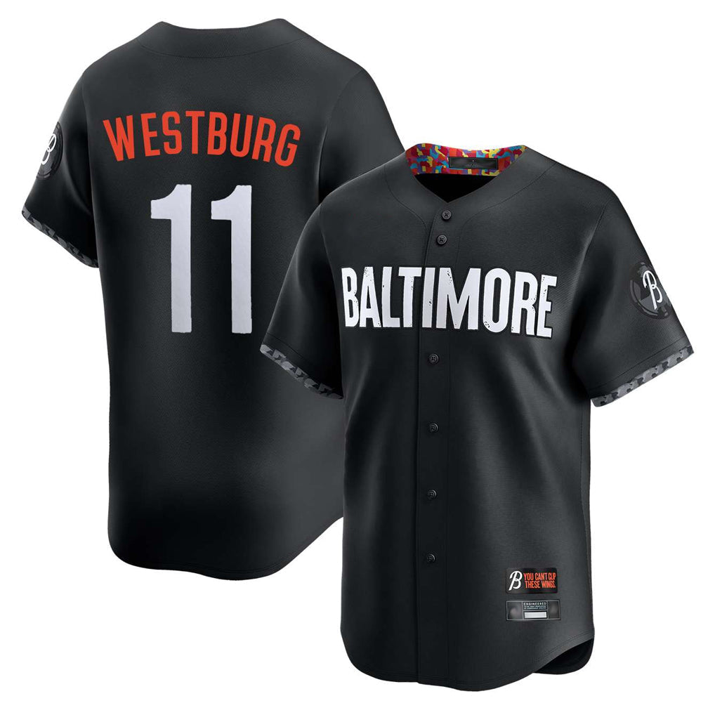 tocy B.Orioles #11 Jordan Westburg Player Black City Connect Limited Home Game Stitched Jerseys