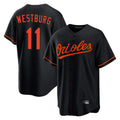 tocy B.Orioles #11 Jordan Westburg Player Black Home Game Stitched Jerseys