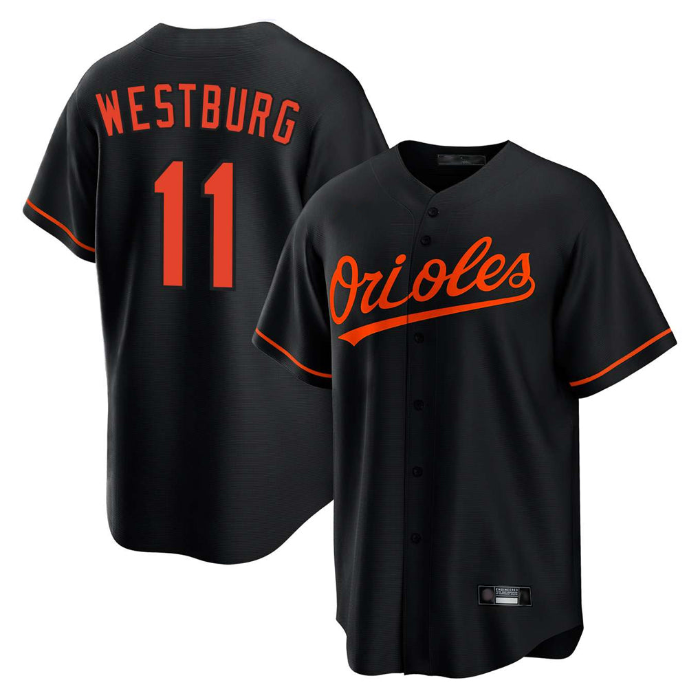 tocy B.Orioles #11 Jordan Westburg Player Black Home Game Stitched Jerseys