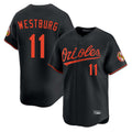 tocy B.Orioles #11 Jordan Westburg Player Black Limited Home Game Stitched Jerseys