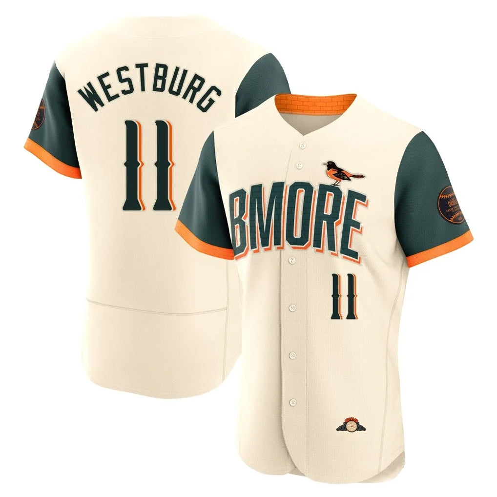 tocy B.Orioles #11 Jordan Westburg Player Cream 2026 City Connect Limited Elite Home Game Stitched Jerseys