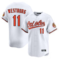 tocy B.Orioles #11 Jordan Westburg Player White Limited Home Game Stitched Jerseys