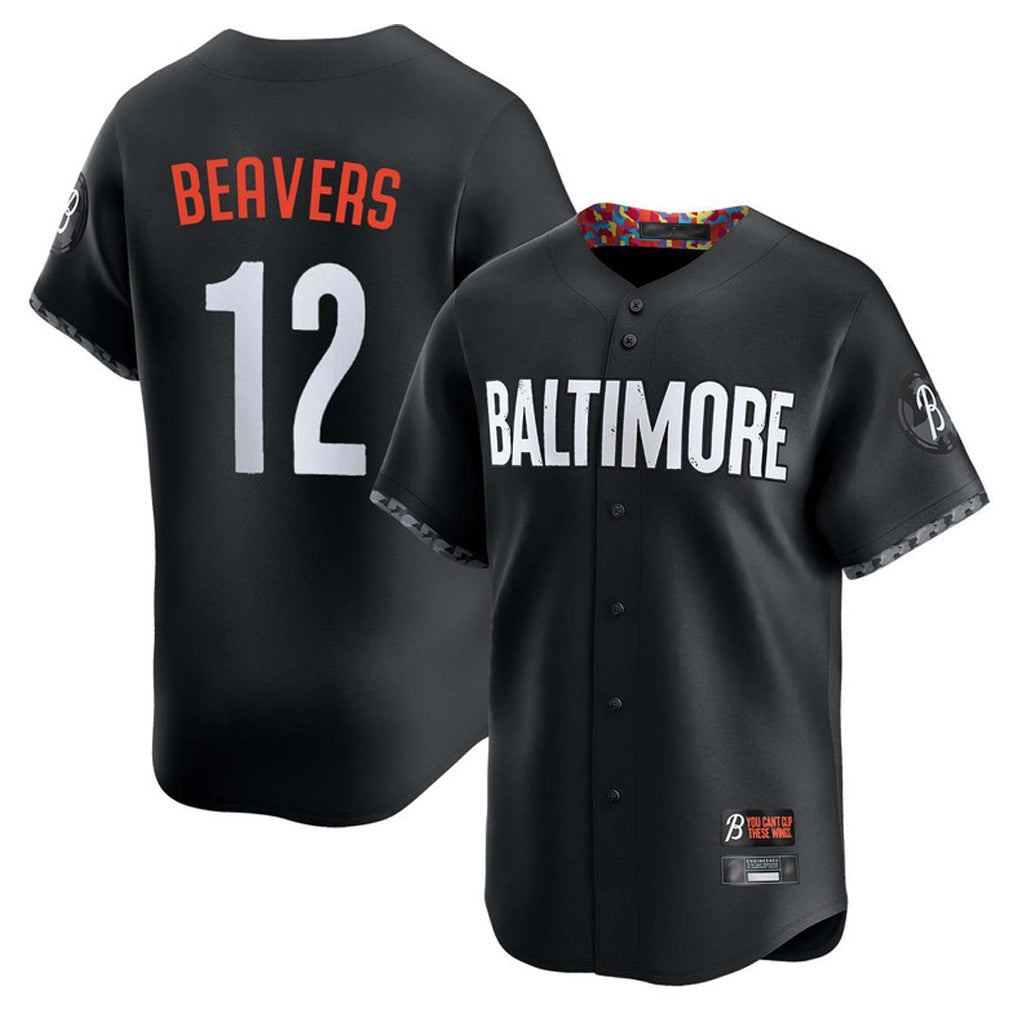 tocy B.Orioles #12 Dylan Beavers Player Black City Connect Limited Home Game Stitched Jerseys
