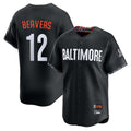 tocy B.Orioles #12 Dylan Beavers Player Black City Connect Limited Home Game Stitched Jerseys