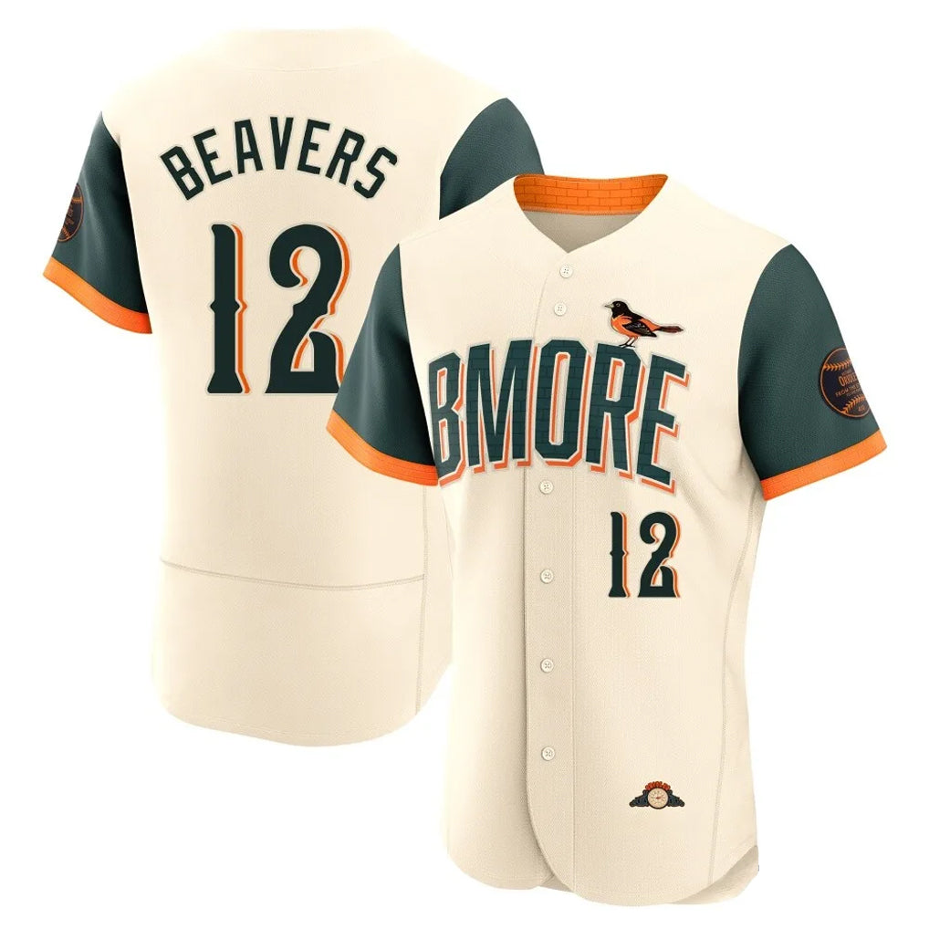 tocy B.Orioles #12 Dylan Beavers Player Cream 2026 City Connect Limited Elite Home Game Stitched Jerseys