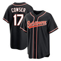 tocy B.Orioles #17 Colton Cowser Player Black Out Home Game Stitched Jerseys