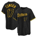 tocy B.Orioles #17 Colton Cowser Player Black Snake Skin City Home Game Stitched Jerseys