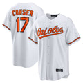 tocy B.Orioles #17 Colton Cowser Player White Home Game Stitched Jerseys