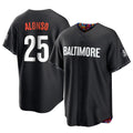 tocy B.Orioles #25 Pete Alonso Player Black City Connect Home Game Stitched Jerseys