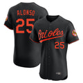 tocy B.Orioles #25 Pete Alonso Player Black Limited Elite Home Game Stitched Jerseys