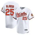 tocy B.Orioles #25 Pete Alonso Player White Limited Home Game Stitched Jerseys