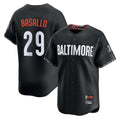 tocy B.Orioles #29 Samuel Basallo Player Black City Connect Limited Home Game Stitched Jerseys