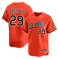 tocy B.Orioles #29 Samuel Basallo Player Orange Limited Home Game Stitched Jerseys