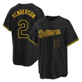tocy B.Orioles #2 Gunnar Henderson Player Black Snake Skin City Home Game Stitched Jerseys