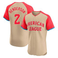 tocy B.Orioles #2 Gunnar Henderson Player Cream American League All-Star Limited Elite Home Game Stitched Jerseys