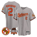 tocy B.Orioles #2 Gunnar Henderson Player Gray 30th Anniversary of 2131 Home Game Stitched Jerseys