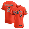 tocy B.Orioles #2 Gunnar Henderson Player Orange Limited Elite Home Game Stitched Jerseys