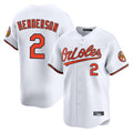 tocy B.Orioles #2 Gunnar Henderson Player White Limited Home Game Stitched Jerseys