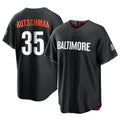 tocy B.Orioles #35 Adley Rutschman Player Black City Connect Home Game Stitched Jerseys