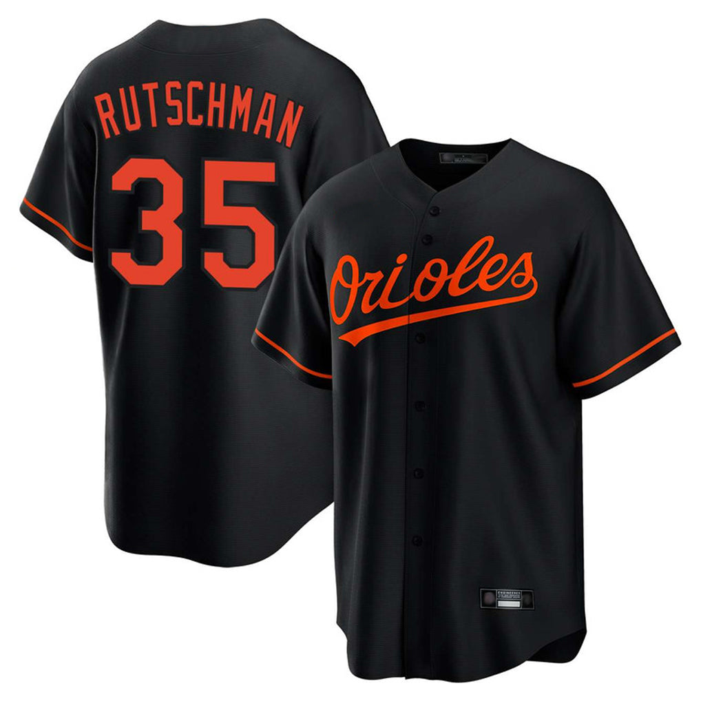 tocy B.Orioles #35 Adley Rutschman Black Home Game Stitched Jerseys